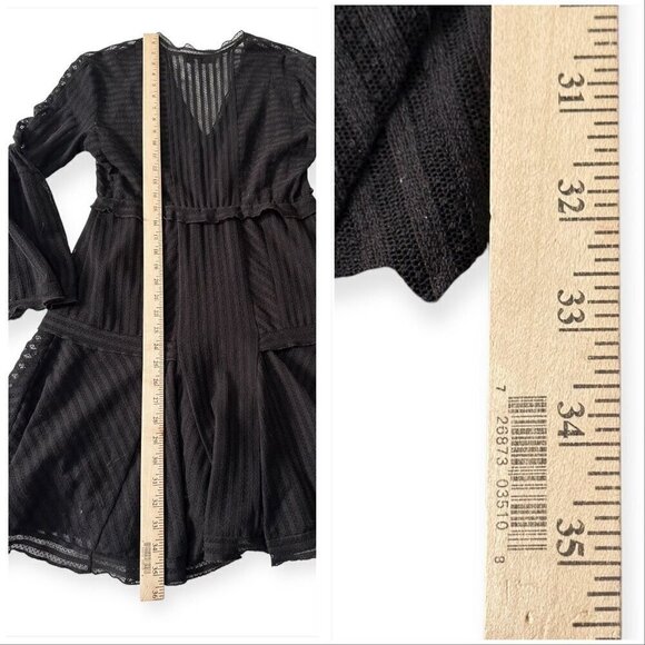 Iro Gwen Black Mesh Dress, Size‎ 40 EU/M - Picture 14 of 16